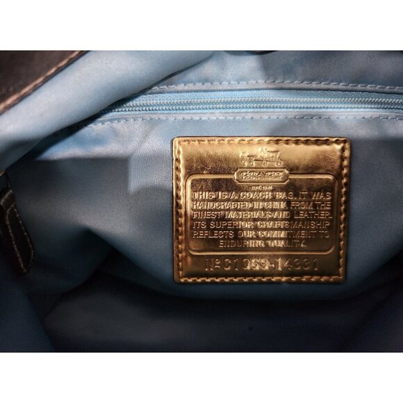 Authentic Coach Gold Patent Leather Maggie Hobo Shoulder Bag No. 14331-EUC - Picture 11 of 11